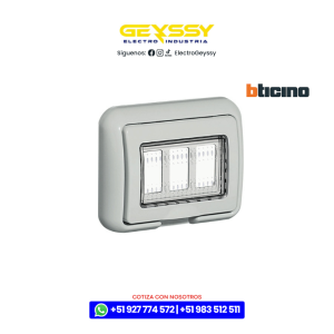 Cubierta-Idrobox-para-caja-de-empotrar-503-IP55-Gris-Bticino