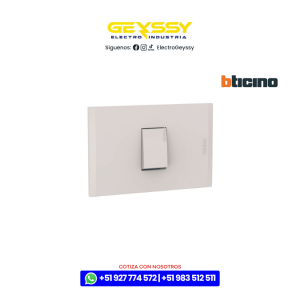 Interruptor de 3 vías simple 10AX-250V arena c_placa arena Bticino